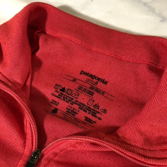 Patagonia Red Foldover Collar Half Zip Pullover - Picture 3 of 7